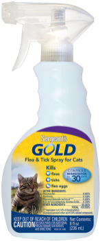 Sergeant's Gold Flea & Tick Spray For Cats8 Fl Ozupc - Sergeant's Gold Flea And Tick Shampoo For Dogs, 18 (322x376), Png Download