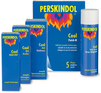 Gel, Pflaster Und Spray Bei Prellungen Und Zerrungen - Perskindol Cool Patch-n 5 Stk (400x400), Png Download