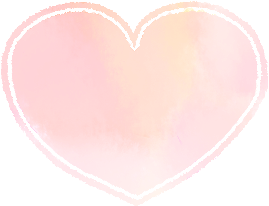 Freetoedit Heart Tumblr Pink Handpainted Watercolor - Heart (1300x1024), Png Download