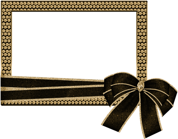 Gold Transparent Png Photo Frame With Diamonds And - Gold Diamond Frame Transparent (600x467), Png Download