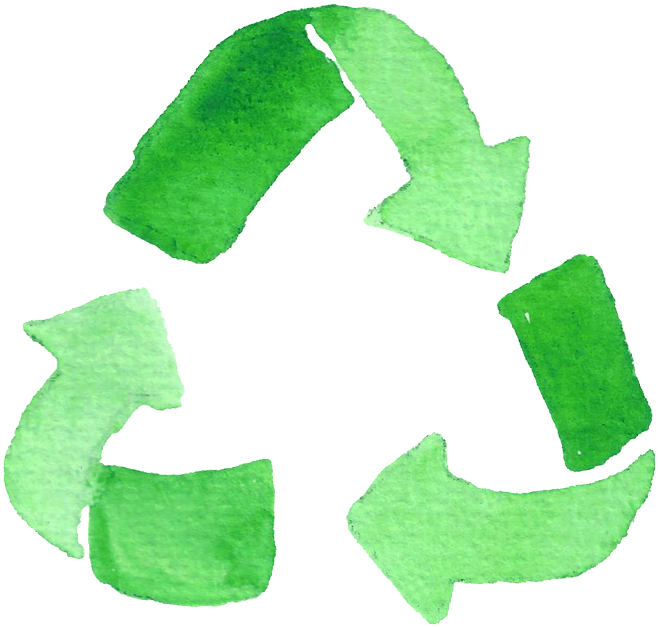 Environmentally Friendly Recycling Transparent Decorative - Recycling (1024x1051), Png Download