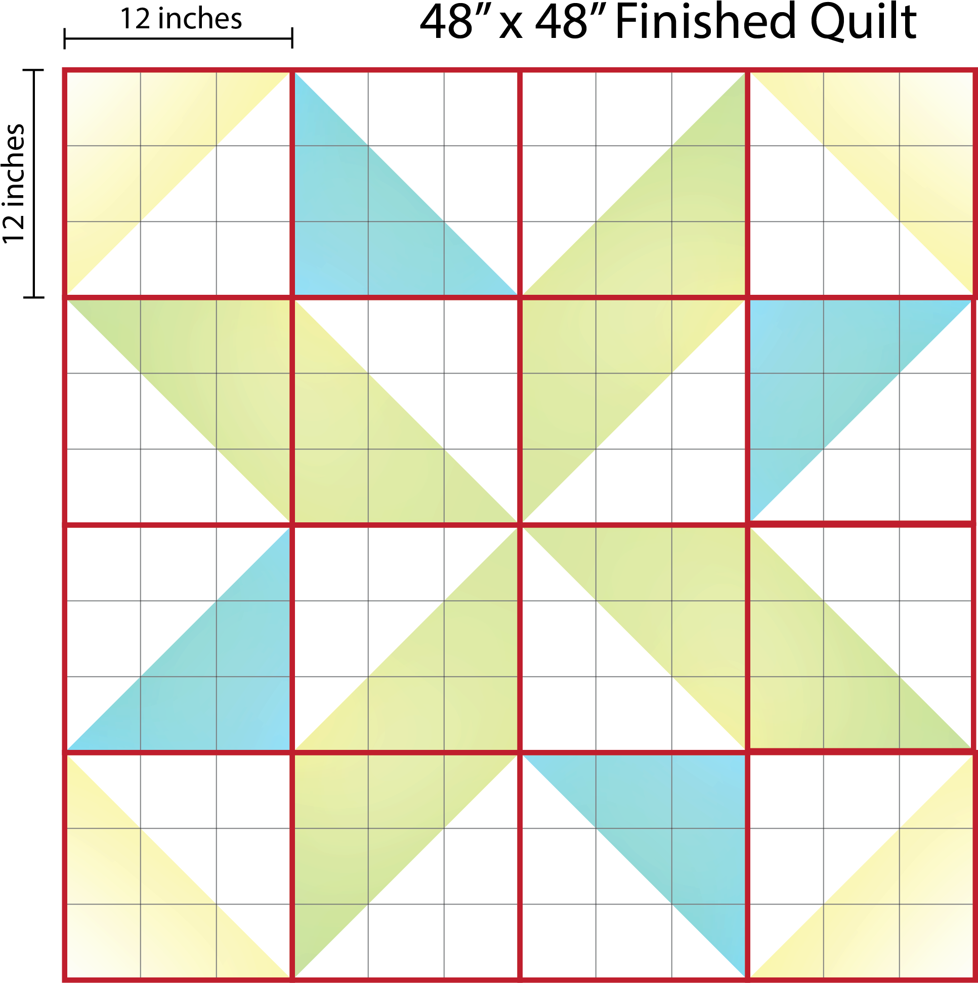 How To Supersize Quilt Blocks - Quilt (2040x2113), Png Download