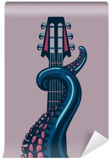 Octopus Tentacle Is Holding A Guitar Riff - Made With Tone, Limited Edition: Octopus Decor, Art (400x400), Png Download