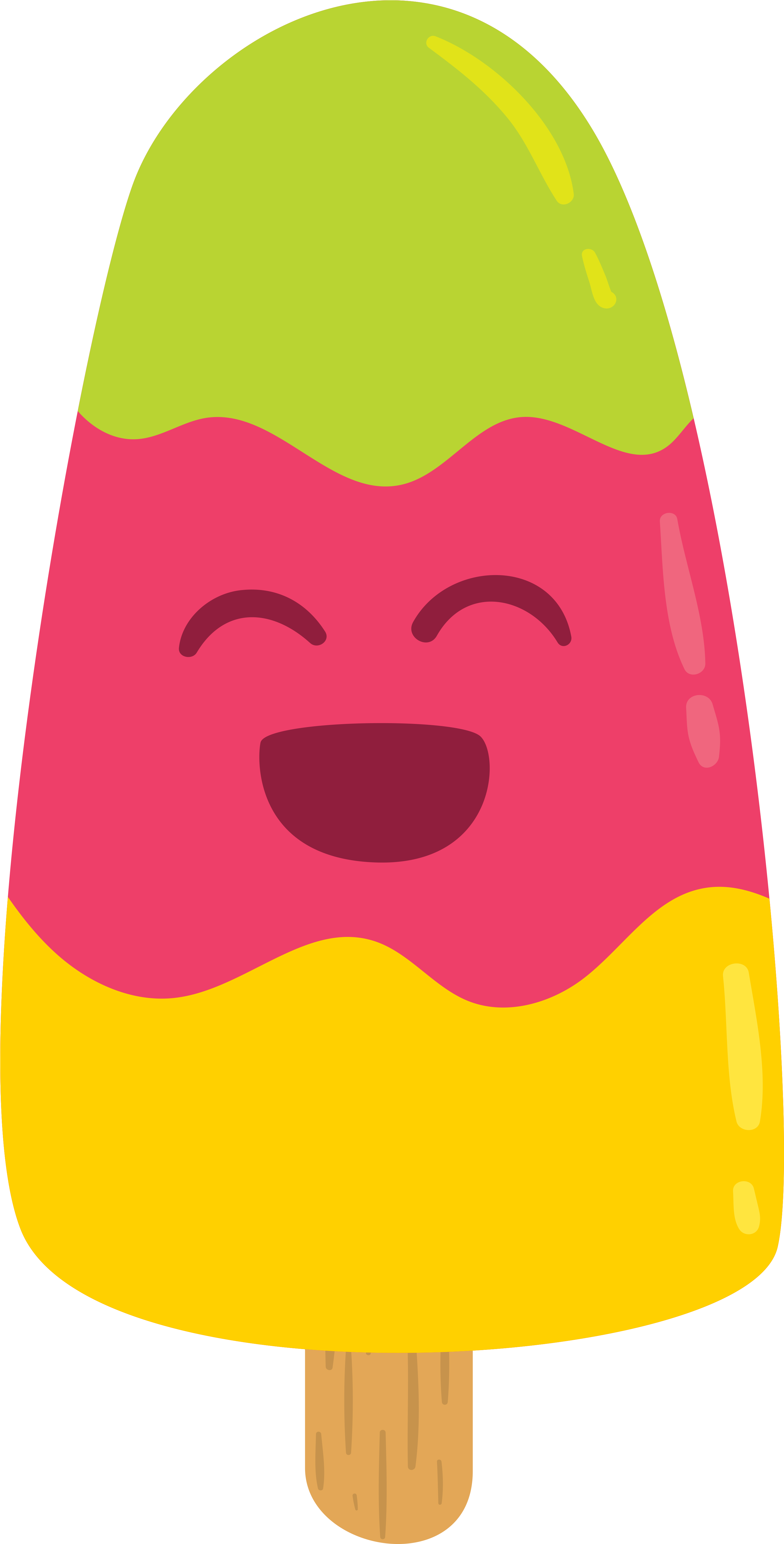 Hand Painted Cartoon Multicolored Popsicles - Ice Pop (5139x6852), Png Download