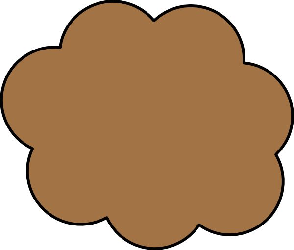 Brown Cloud Svg Clip Arts 600 X 510 Px (600x510), Png Download