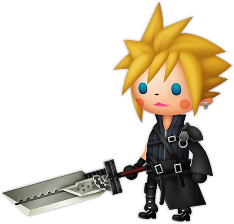 Theatrhythm Cc Cloud - Final Fantasy Theatrhythm Cloud (470x450), Png Download