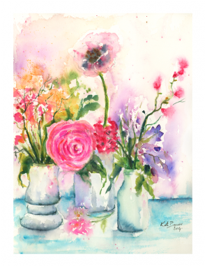 Watercolor Painting (380x380), Png Download