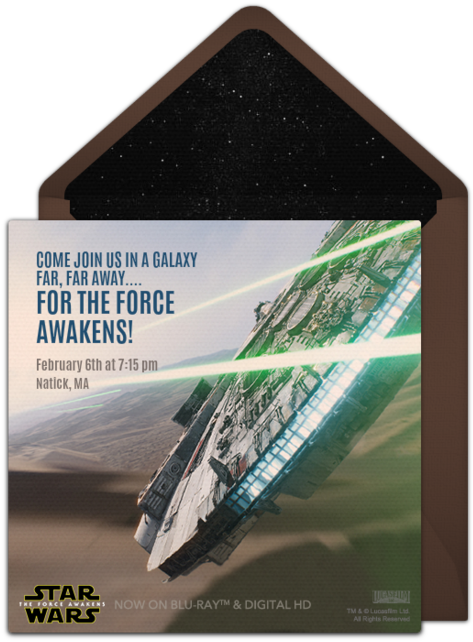 Millennium Falcon Online Invitation - Lg 55lf630v - 55" Led Smart Tv - 1080p (650x650), Png Download