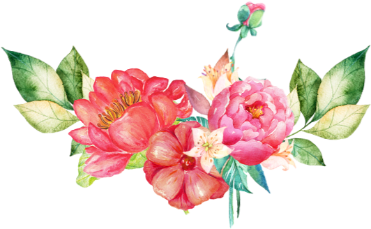 Report Abuse - Watercolor Flowers Pink Border (560x351), Png Download