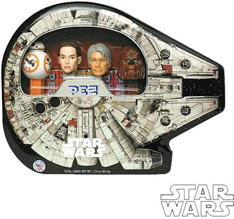 Pez Star Wars Millennium Falcon Candy Dispenser Gift - Pez Star Wars Millenium Falcon Set (500x500), Png Download