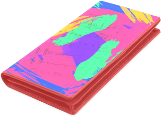 Groovy Paint Brush Strokes With Music Notes Women's - Wallet (500x500), Png Download