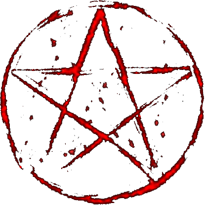 24 Mar 2009 - Blood Pentagram Png (415x416), Png Download