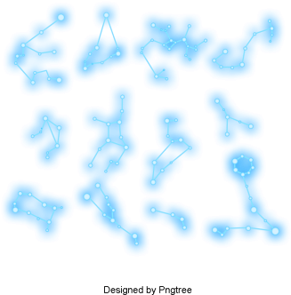 12 Constellation Geometrical Light Point, 12 Constellations, - Constellation (360x360), Png Download