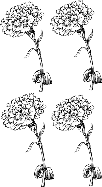 Vector Library Stock Pattern Clip Art At Clker Com - Black Outline Flower Png (324x595), Png Download
