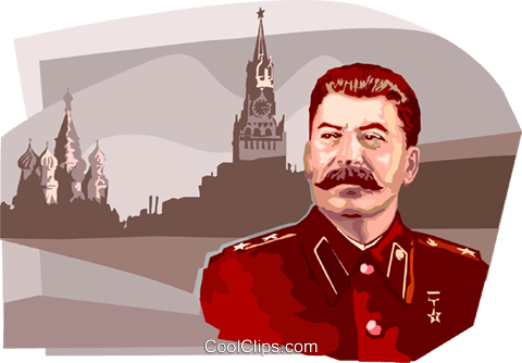 Joseph Stalin Royalty Free Vector Clip Art Illustration - Stalin Vector (480x334), Png Download