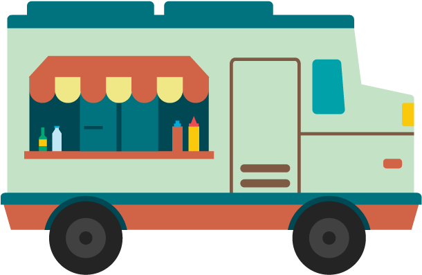 Tnt Food Truck - Food Truck Illustration Png (640x434), Png Download