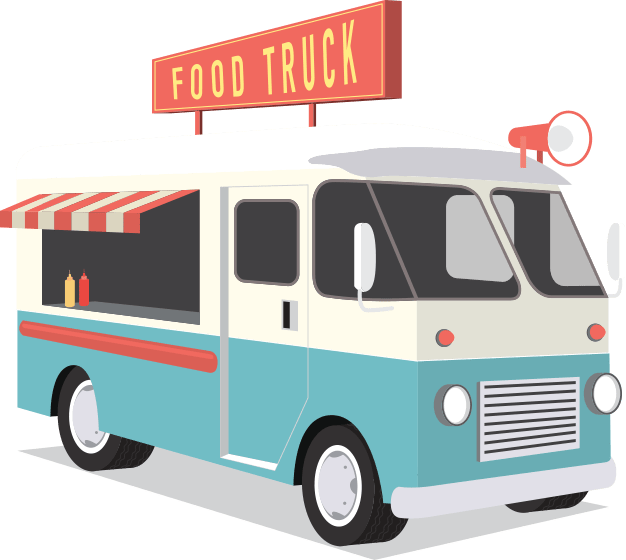 Food Truck (626x560), Png Download