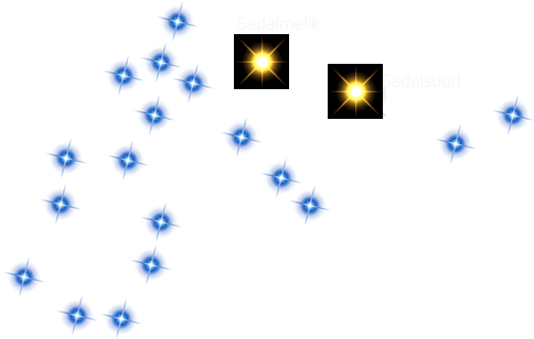 Show Constellation - Png Transparent Constellation Aquarius (500x350), Png Download