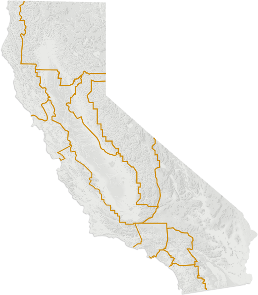 Autumn Leaves In California Vca Maps No-region - Orange County On A Map Of California (560x640), Png Download
