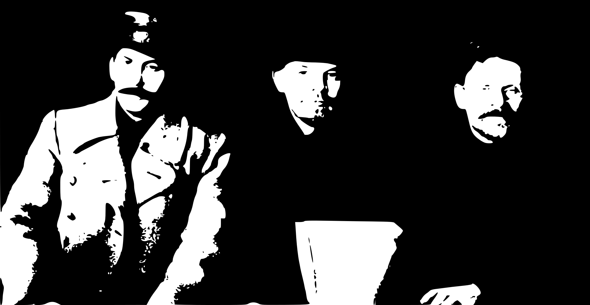 Open - Poster: Stalin, Lenin & Trotsky, 107x36in. (2000x1036), Png Download