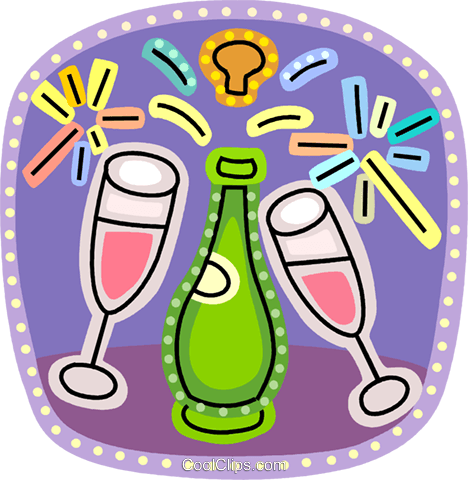 New Year's Day Royalty Free Vector Clip Art Illustration (468x480), Png Download