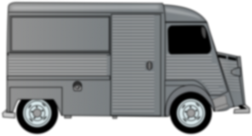 Van,delivery,food - Truck (500x270), Png Download