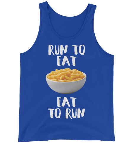 Mac 'n Cheese Tank - Eat To Run Run To Eat (500x500), Png Download