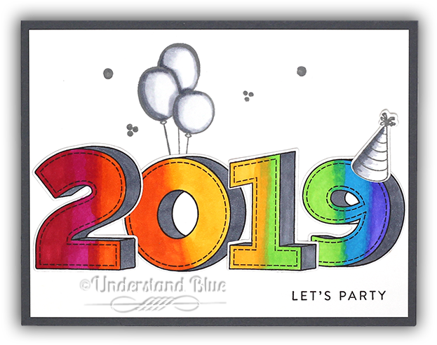 Stamptember New Year's Card By Understand Blue - Graphic Design (650x531), Png Download