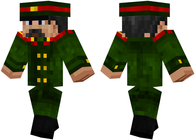 Stalin - Green And Black Minecraft Skins (804x576), Png Download