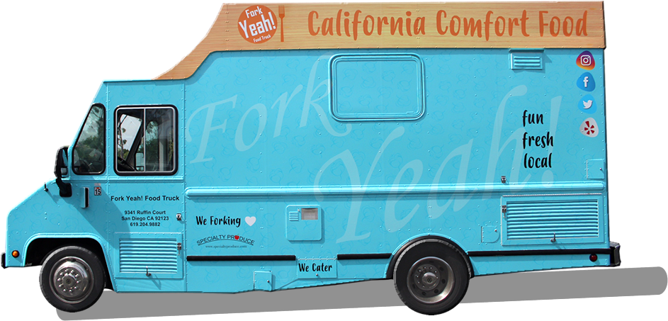 Food Truck San Diego Serving California Comfort Food - San Diego (943x453), Png Download