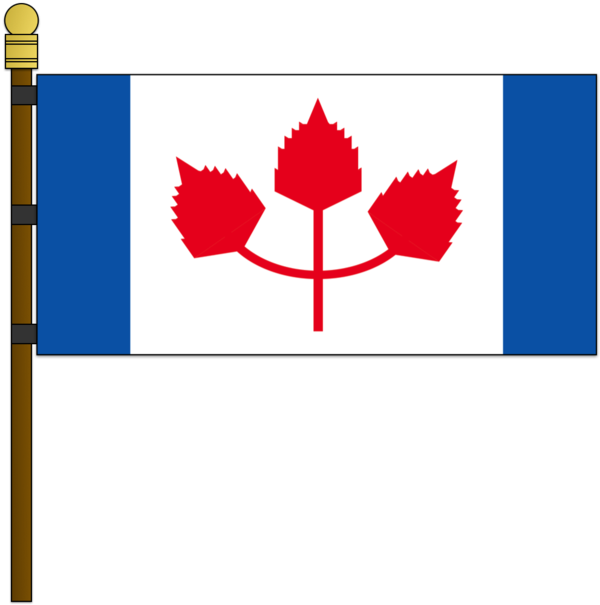 Canadian Style By Kristberinn - Russian Canada Flag (600x605), Png Download