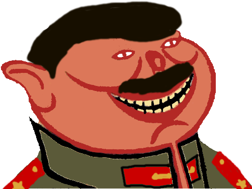 Red Facial Expression Cartoon Nose Smile Fictional - Porky The Capitalist Pig (500x514), Png Download