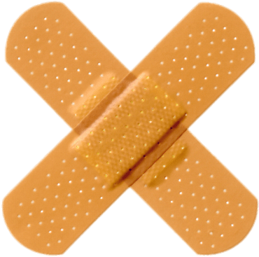 Crossed Band Aids - Band Aid Transparent Background (400x400), Png Download