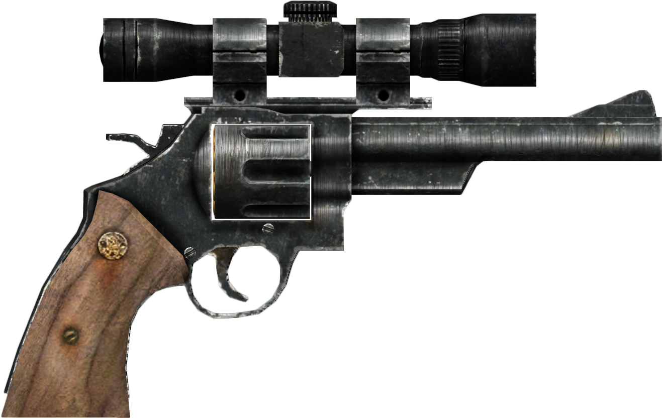 44 Magnum Revolver With Scope - New Vegas .44 Magnum (1500x1000), Png Download