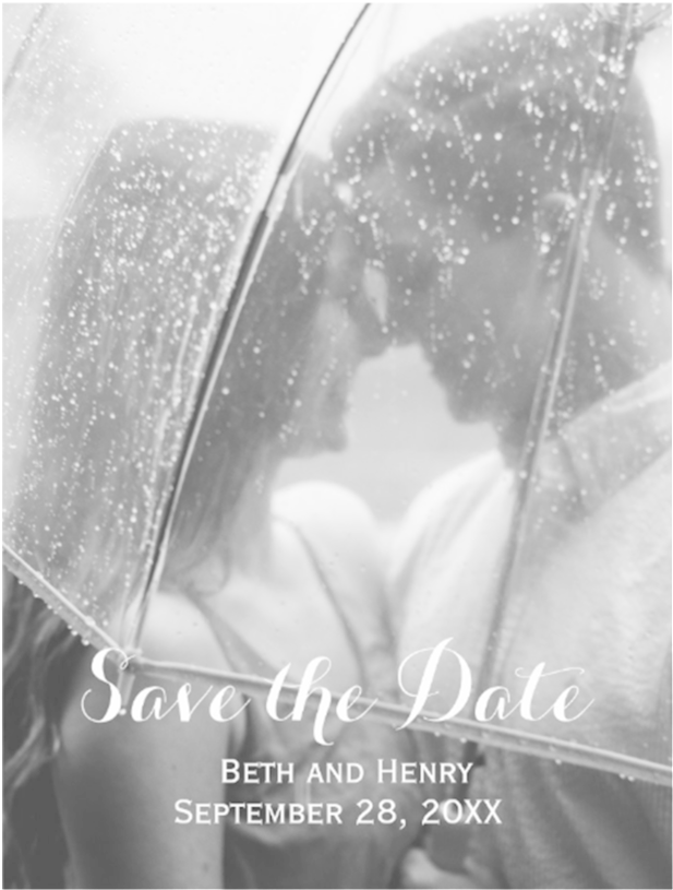 Elegant Typography Photo Save The Date Orientation - Confession: When The Reality Hurts More (1000x1000), Png Download