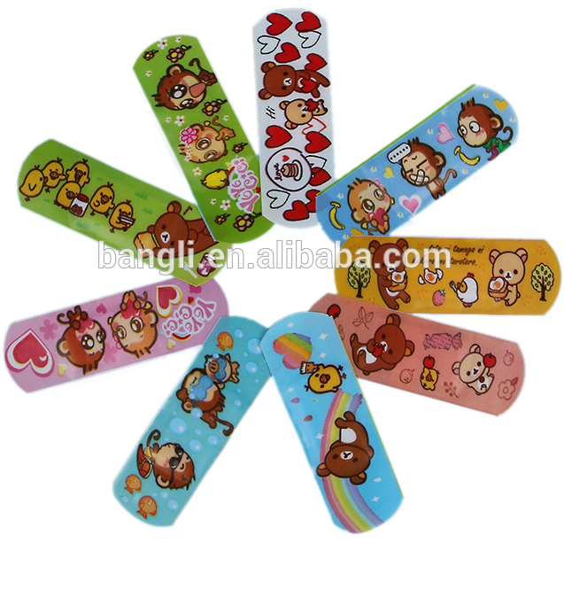 Children Pe Wound Plaster Cartoon Band Aid Plaster - Flower Butterfly Birthday Card (750x750), Png Download