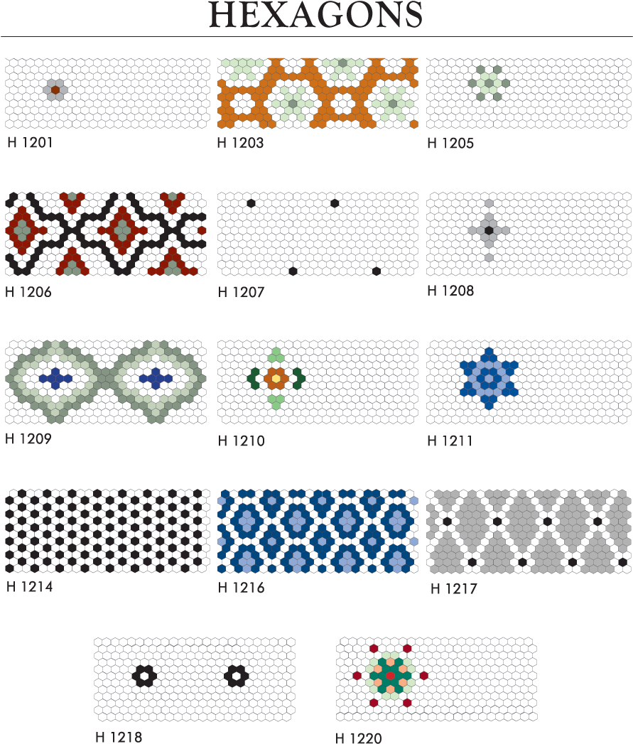 Print A Blank Hexagon Sheet To Create Your Custom Pattern - American Restoration Tile (1000x1098), Png Download
