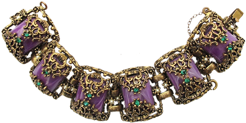 Your Vintage Jewelry Questions Answered - Vintage Necklace Png (490x253), Png Download