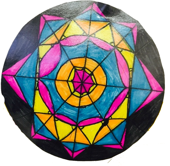 Finally, Here Are Some Examples Of My Middle-school - Design (591x589), Png Download