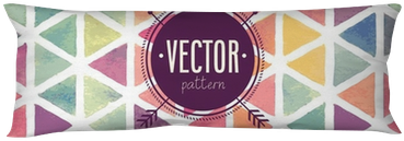 Vector Watercolor Seamless Pattern - Grand_market 46cm X 46cm Colourful Clouds/arrow/geometry (400x400), Png Download