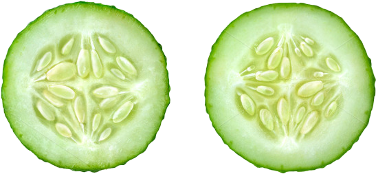 Cucumber Free Png Image - Rodajas De Pepino (680x358), Png Download
