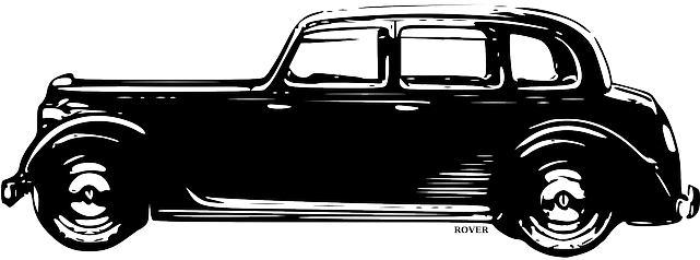 Old, Black, Drive, Profile, Silhouette, Car, White - Vintage Car Silhouette Png (640x320), Png Download