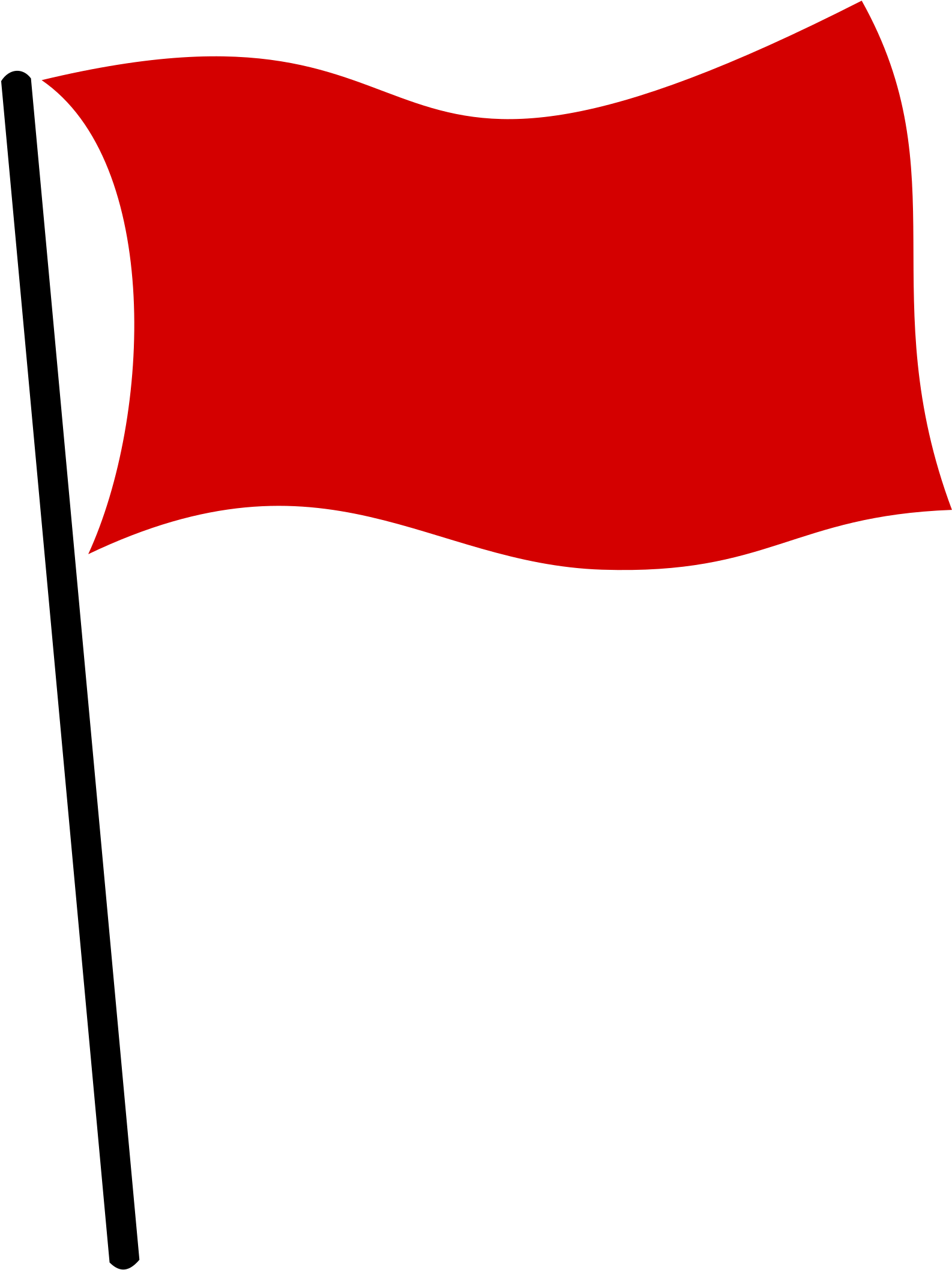 Red Flag Png Picture Black And White - Red Flag Clipart Transparent (2182x2400), Png Download