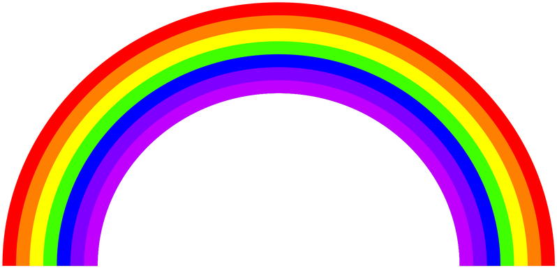 Rainbow - Rainbow St Patricks Day Clipart (800x800), Png Download