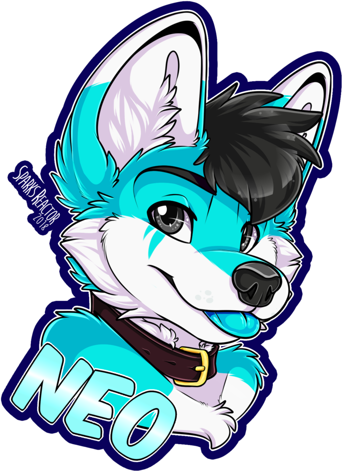 Neo By Sparksfur Anime Furry, Anime Wolf, Furry Wolf, - Cool Furry Drawings (804x994), Png Download