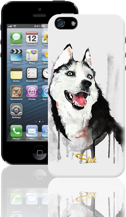 Paint Animated Effect Wild Wolf - Iphone (1134x851), Png Download