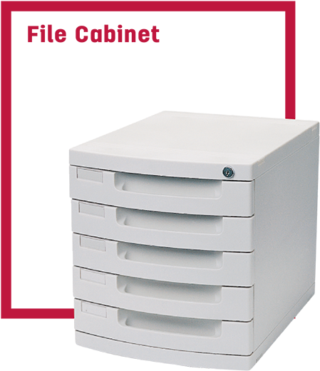 Ez01053 Abs Foldable File Cabinet Green, 5 Drawers - Chest Of Drawers (500x670), Png Download