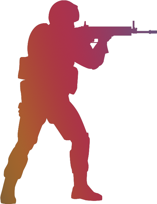 Go Logo Fade - Counter-strike: Global Offensive (2897x668), Png Download