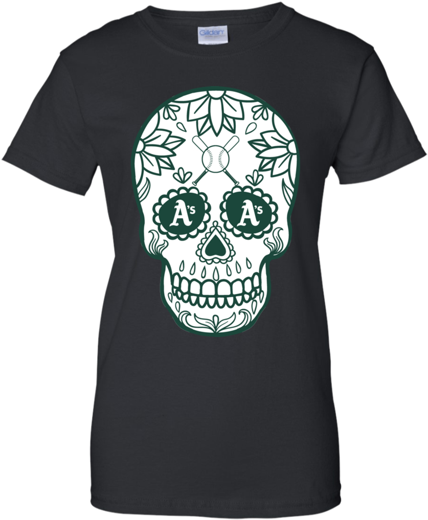 Oakland Athletics Baseball Sugar Skull Day Of The Dead - Tfox Hot Wheels Shirt (1024x1024), Png Download