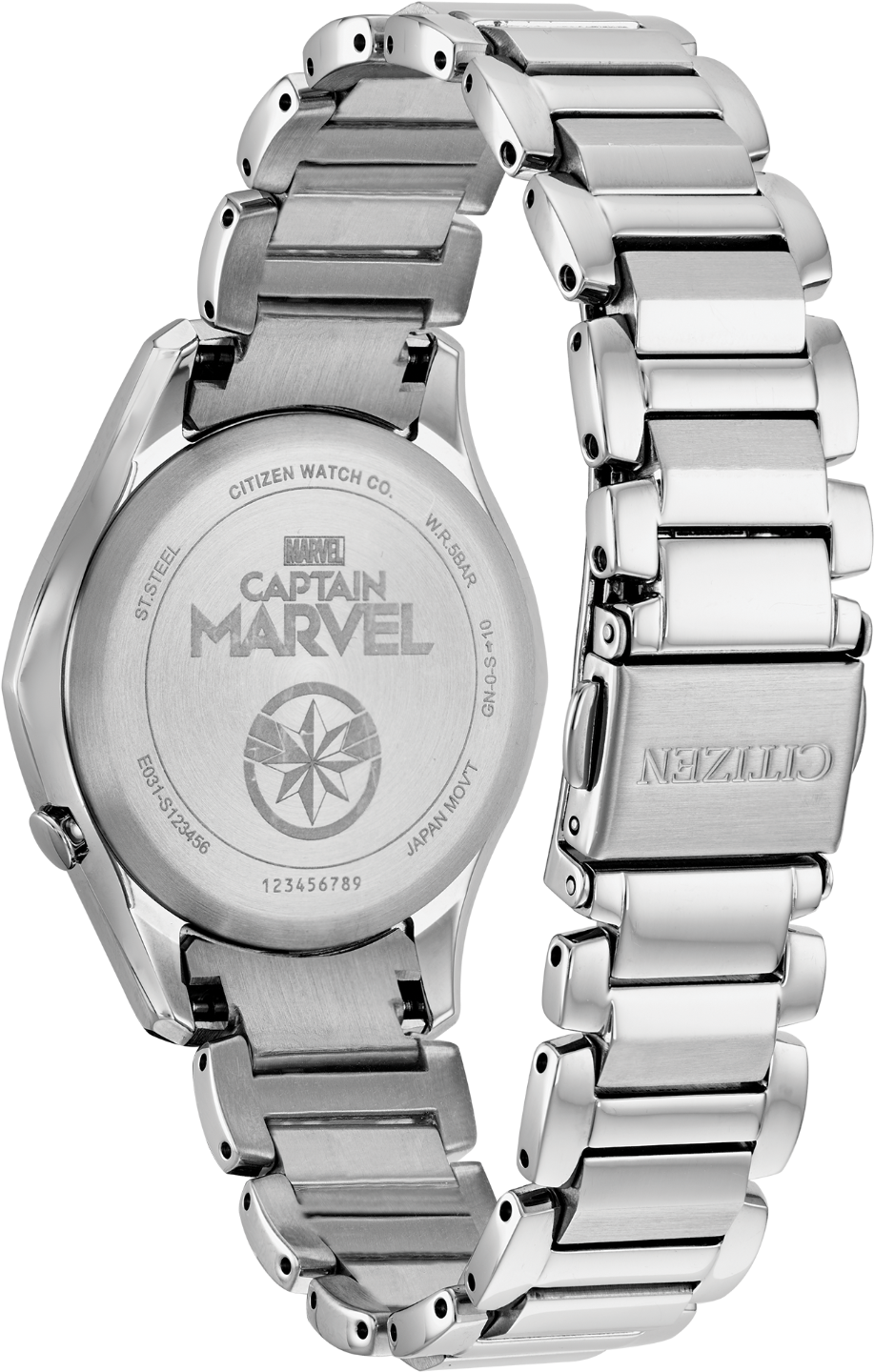 Captain Marvel - Analog Watch (960x1483), Png Download